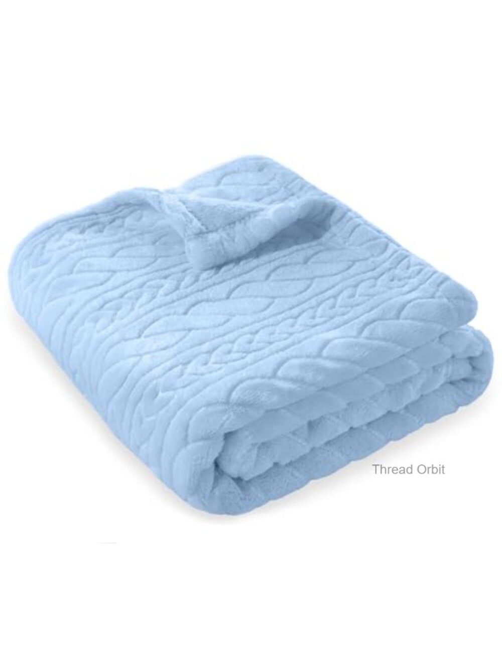 3D Fleece Baby Blanket 30x40 Plush Twisted Spiral Twist Travel Nap